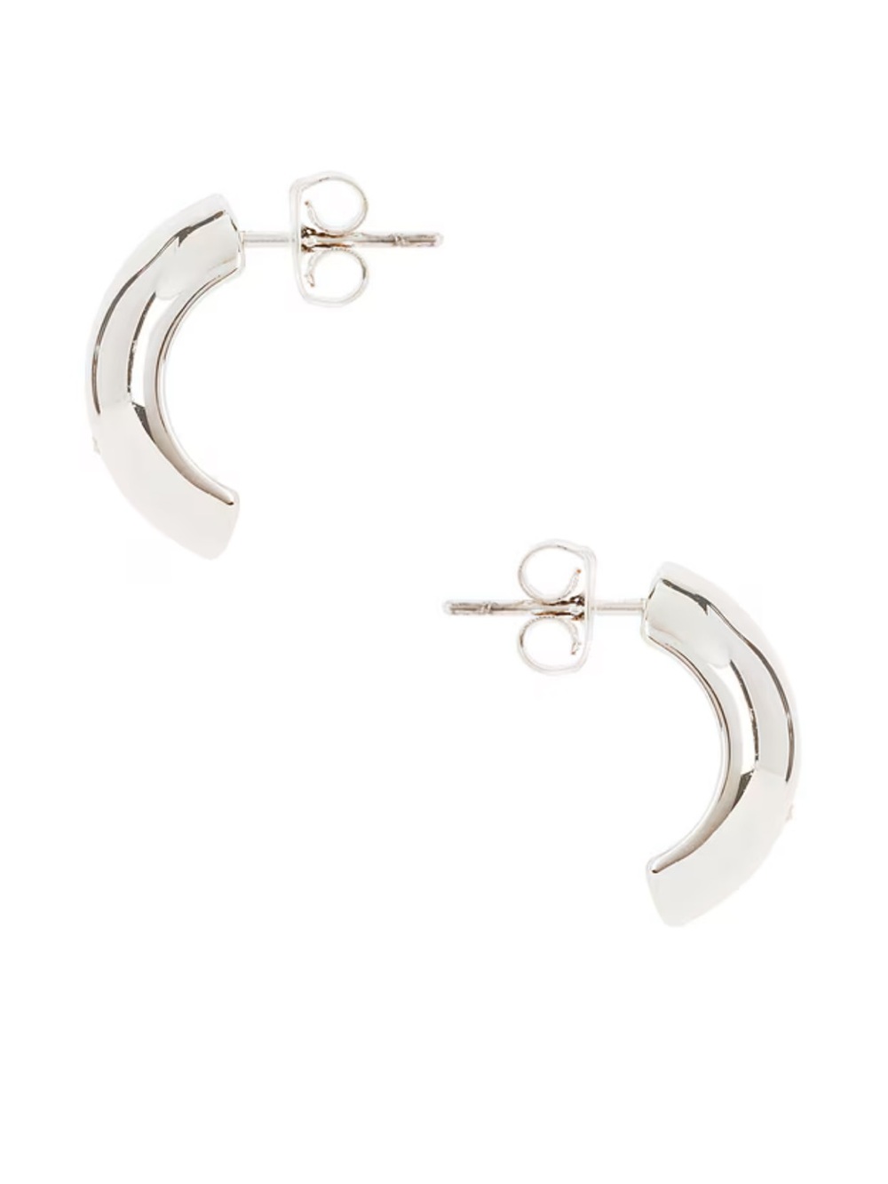NWT Heaven Mayhem Ky Hoop Earrings in Silver - Picture 2 of 8